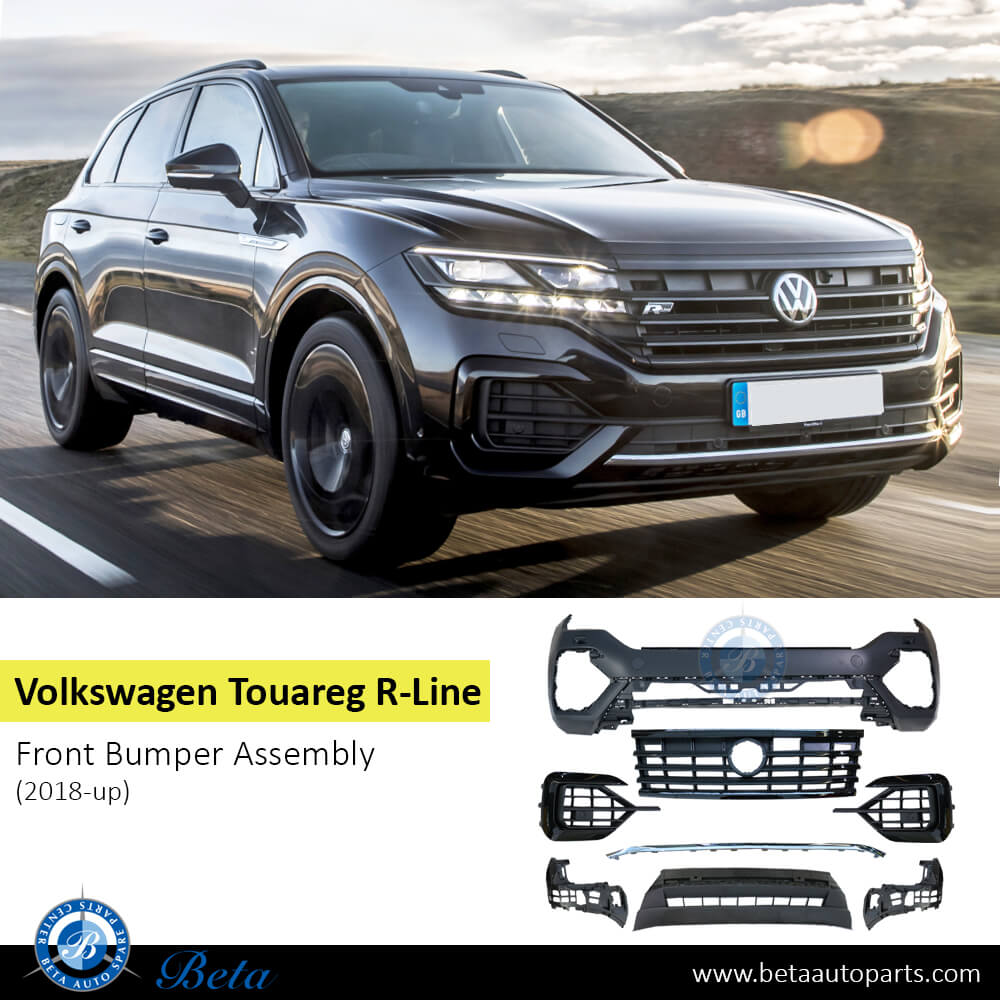 Volkswagen Touareg R-Line (2018-Up), Front Bumper , China, 760807217BA Volkswagen Touareg R-Line (2018-Up), Front Bumper , China, 760807217BA